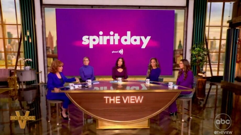 Spirit Day 2024 on The View | GLAAD Spirit Day 2024 on The View
